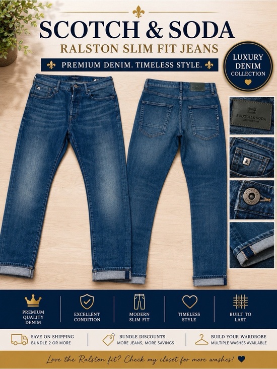 Scotch & Soda Other - Scotch & Soda Ralston Slim Fit Men’s Jeans • Dark Wash • Slim Fit • Size 31/32